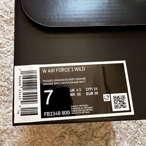 Nike Air Force 1 Wild Rugged Orange - Picture 5 of 5